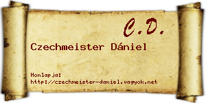 Czechmeister Dániel névjegykártya